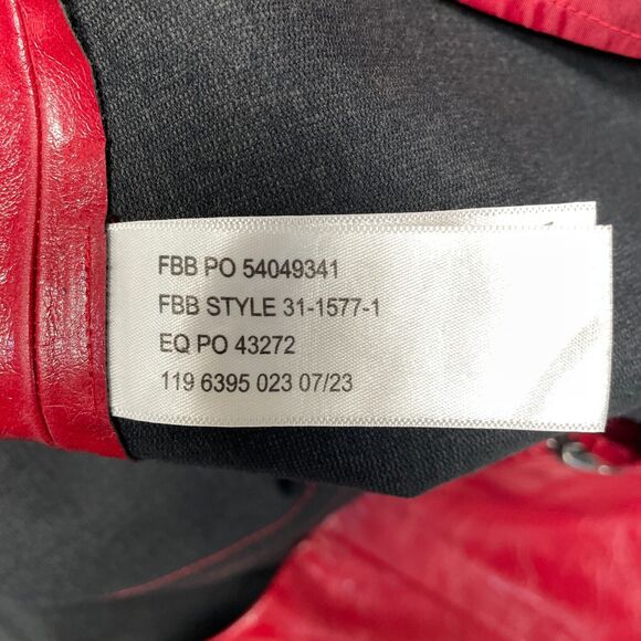 Eloquii Women Faux Leather A-Line Patent Red Skirt Zipper Plus Size 22 M273 -15 - Picture 11 of 16